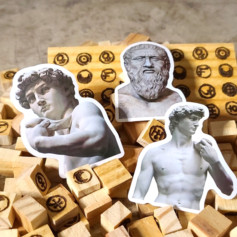Historical Statue Stickers